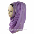 Moda New Pattern whosale mulheres pedra simples diamante quente elegante muçulmano hijab